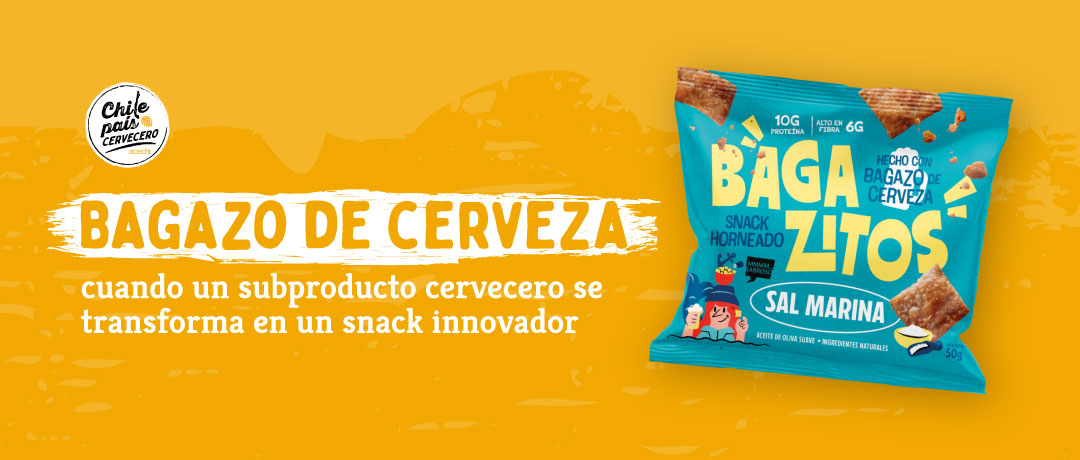 Snack crujiente elaborado con bagazo de cerveza como ejemplo de innovación cervecera sostenible